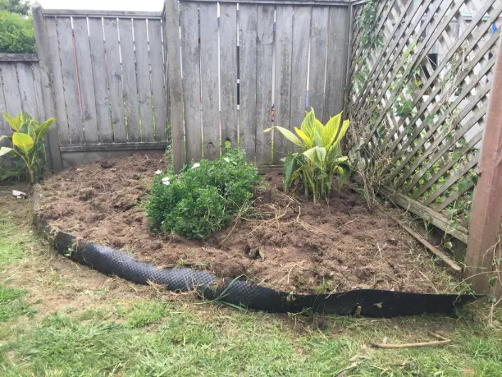 Garden bed preparation